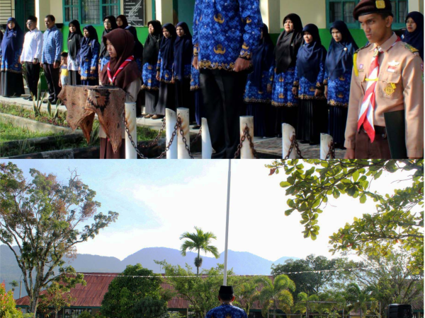 Upacara Bendera Peringatan Sumpah Pemuda Hari Ini di MAN 4 Agam Berjalan Khidmat